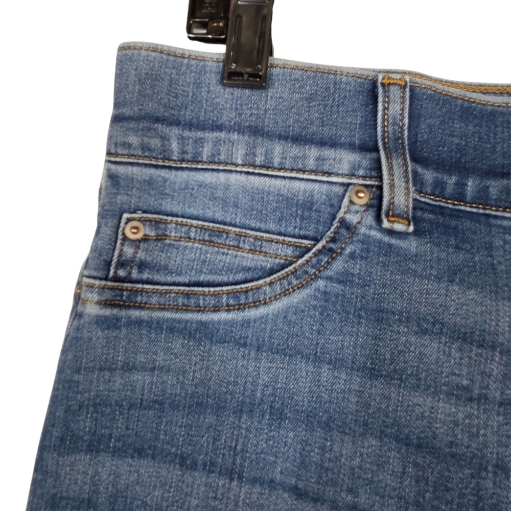 SPANX Seamed Front Wide Leg Jean in Vintage Indigo - Picture 6 of 13